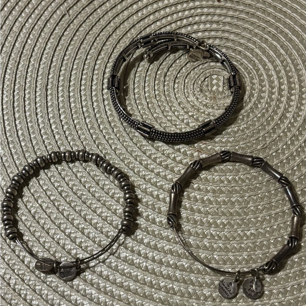 Alex and Ani - 3 Silver Bracelet Trio